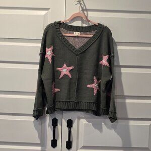 NWT: Pol Pink Star Sweater